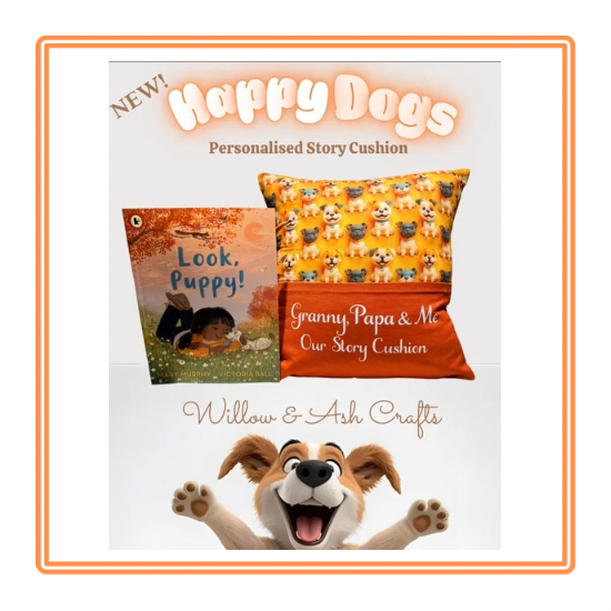 Happy Dogs Children's Story Cushion