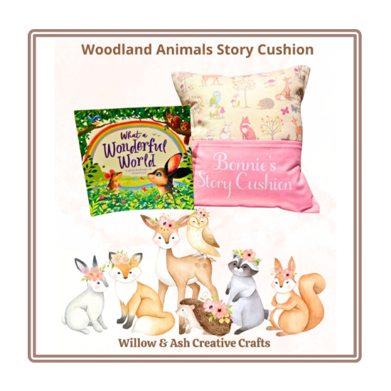 Woodland Animals Children's Story Cushion