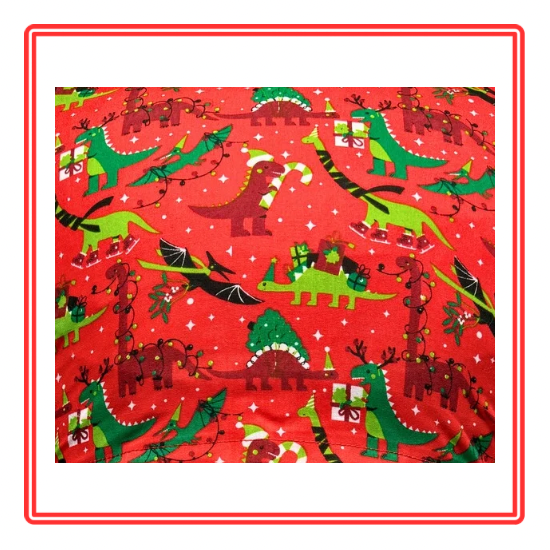 Red Christmas Dinosaur Children’s Story Cushion
