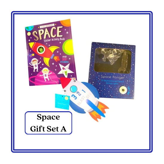 Space Rockets Children's Story Cushion