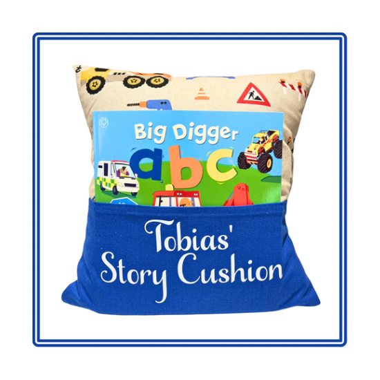 Construction Children's Story Cushion