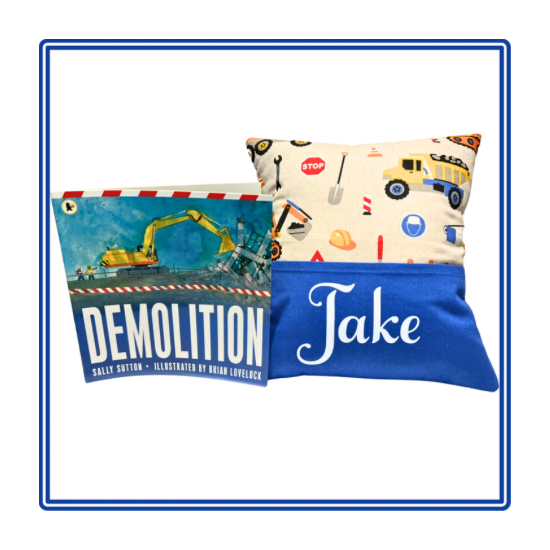 Construction Children's Story Cushion