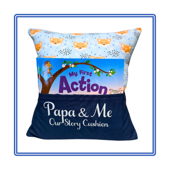 Friendly Foxes Children's Story Cushion