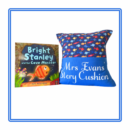 Little Fishes Children's Story Cushion