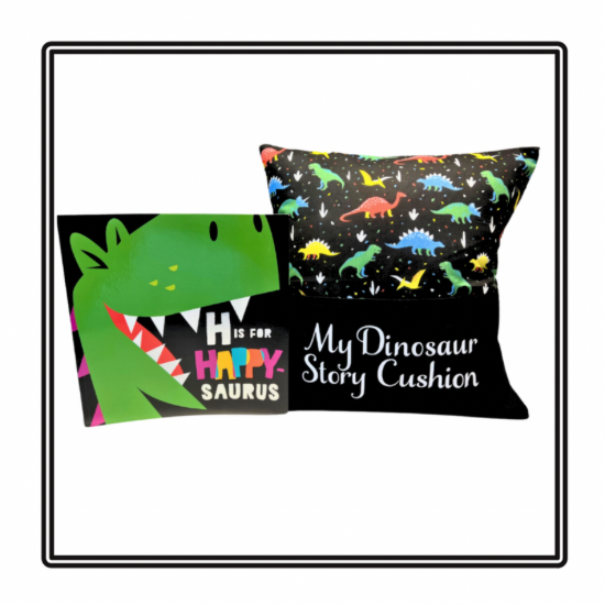 Bright Dinos Children's Story Cushion