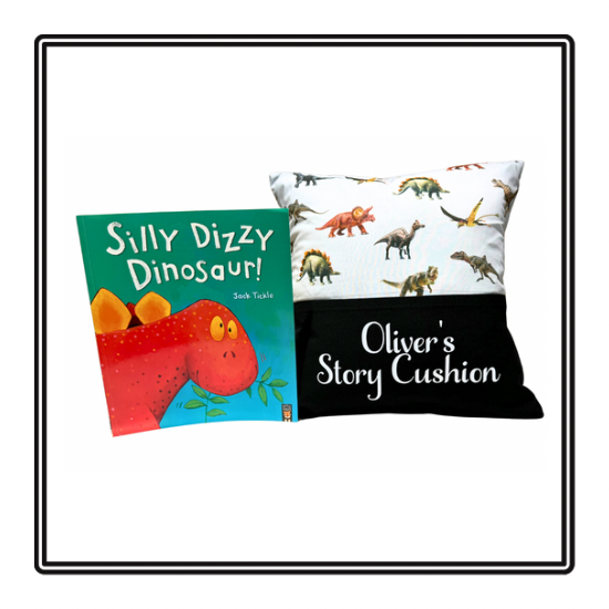 Dinosaur Children's Story Cushion