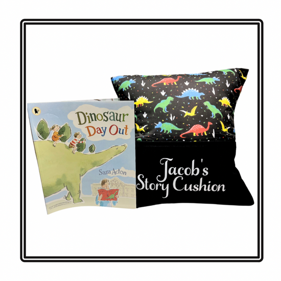 Bright Dinos Children's Story Cushion