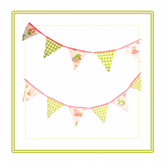Spring Gnomes Children’s Personalised Bunting
