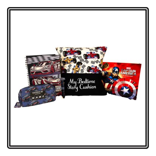 Racing Cars Children's Story Cushion