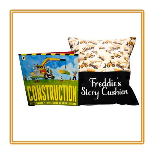 Diggers and Dumpers Children's Story Cushion