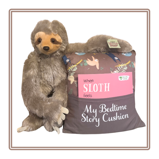 Sloth Children's Story Cushion