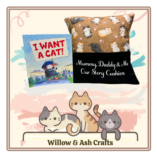 Cat Capers Children's Story Cushion