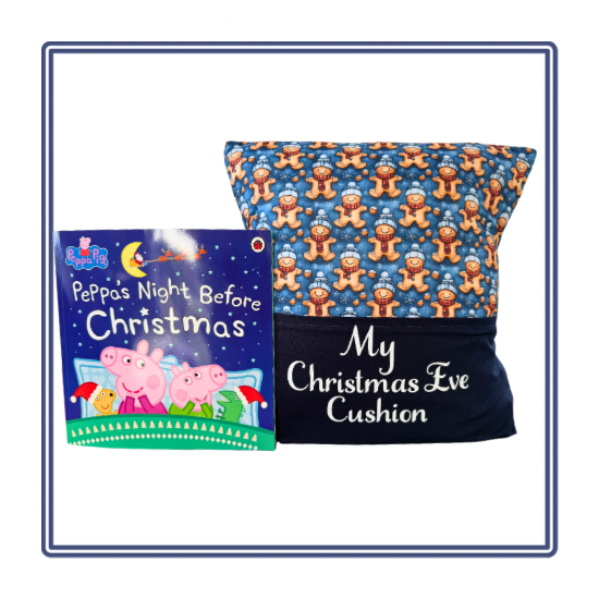 Snowy Gingerbread Children’s Christmas Story Cushion