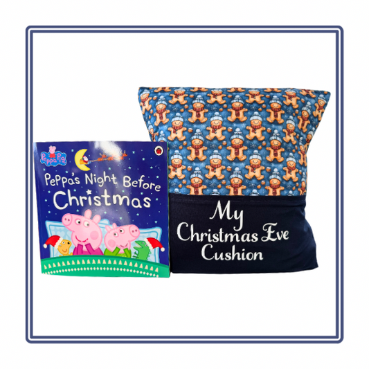 Snowy Gingerbread Children’s Christmas Story Cushion