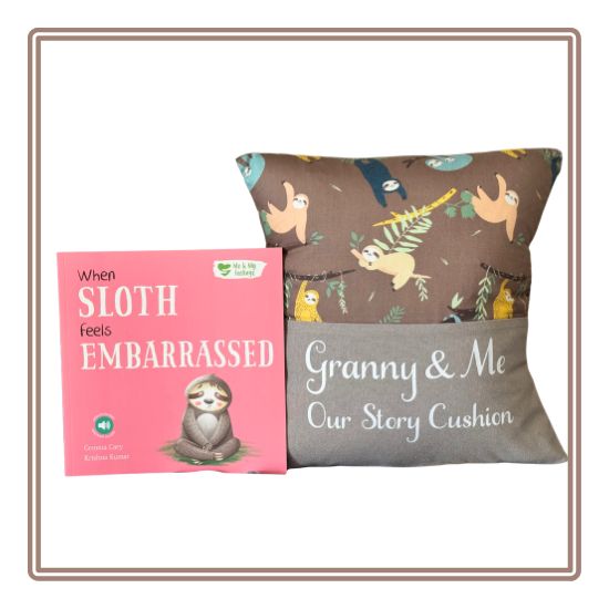 Sloth Children's Story Cushion