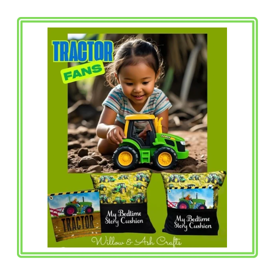 Tractor Fans Children's Story Cushion