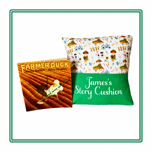Farmer Fox Children's Story Cushion