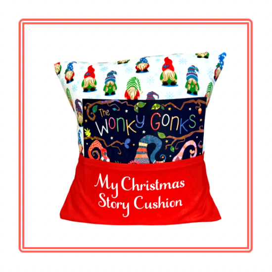 Wonky Gonks Children’s Christmas Story Cushion