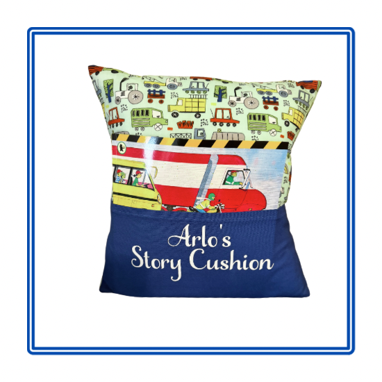 Mini Transport Children's Story Cushion