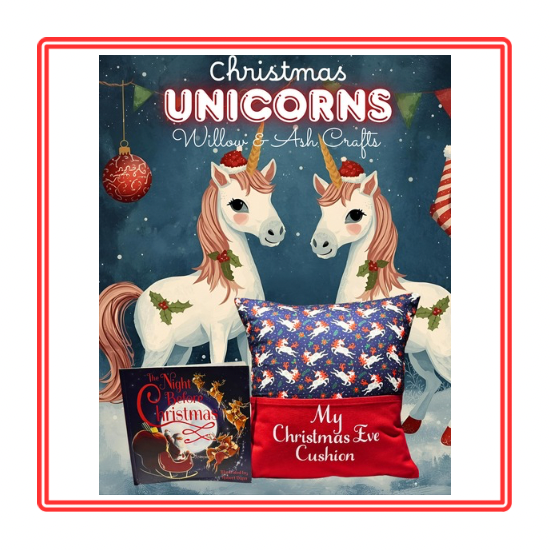 Christmas Unicorns Children’s Christmas Story Cushion