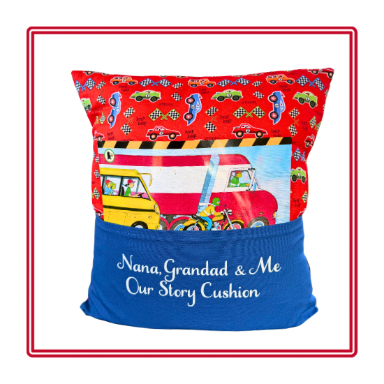 Beep Beep Vroom! Children's Story Cushion