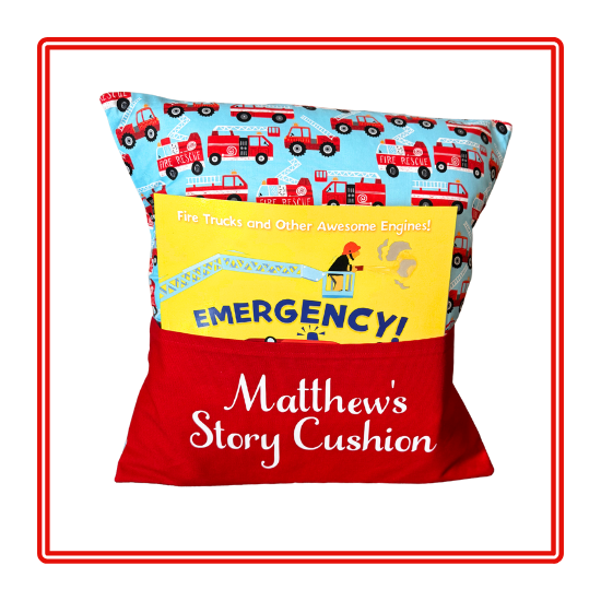 Fire Engines Children's Story Cushion