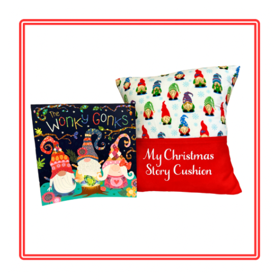 Wonky Gonks Children’s Christmas Story Cushion