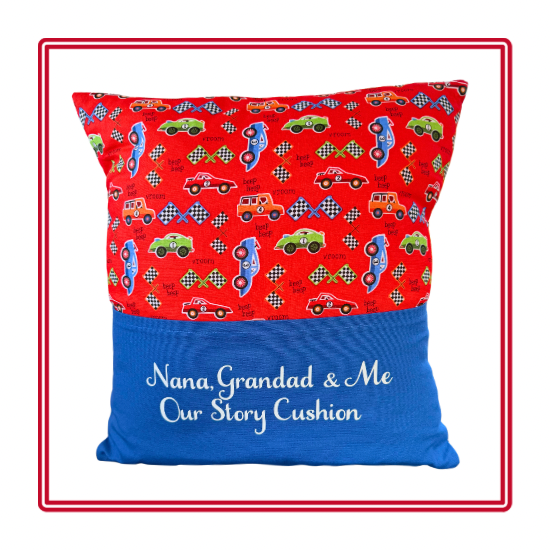 Beep Beep Vroom! Children's Story Cushion