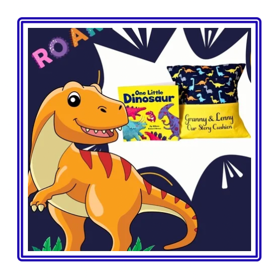 Dinosaur Roar Children's Story Cushion