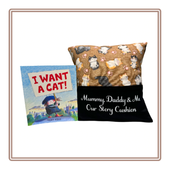 Cat Capers Children's Story Cushion