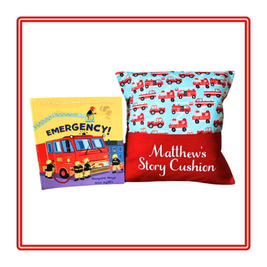 Fire Engines Children's Story Cushion