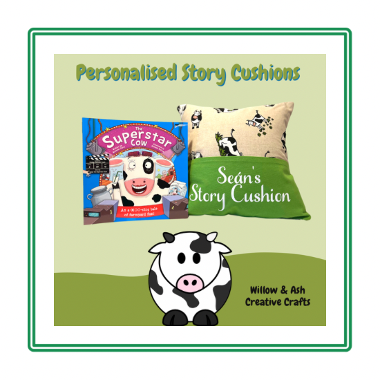 Moo Cow Children's Story Cushion