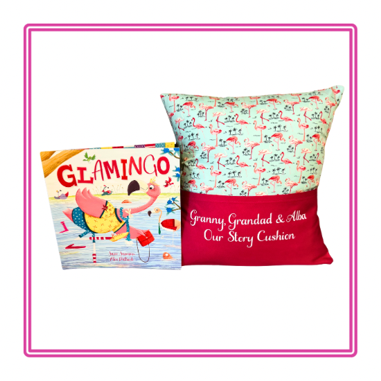 Pretty Flamingos Children's Story Cushion