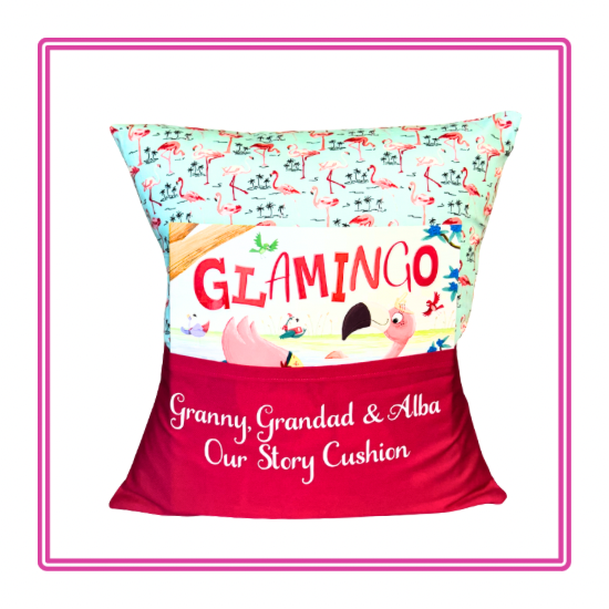 Pretty Flamingos Children's Story Cushion