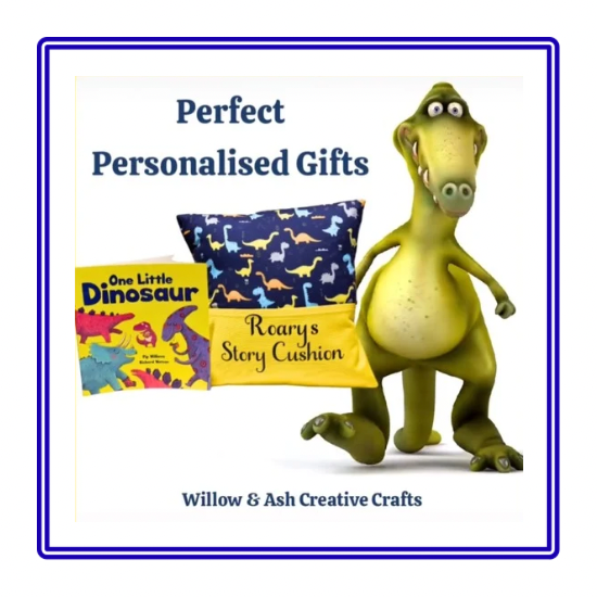 Dinosaur Roar Children's Story Cushion