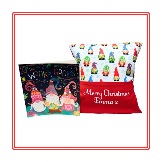 Wonky Gonks Children’s Christmas Story Cushion