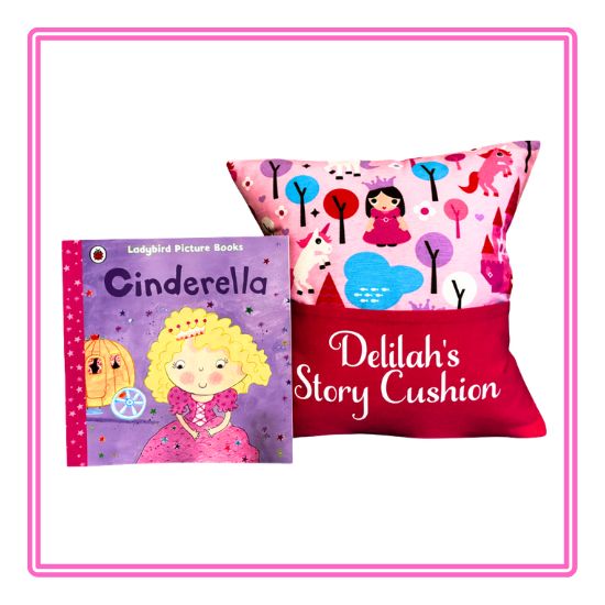 Pink Princess Children's Story Cushion