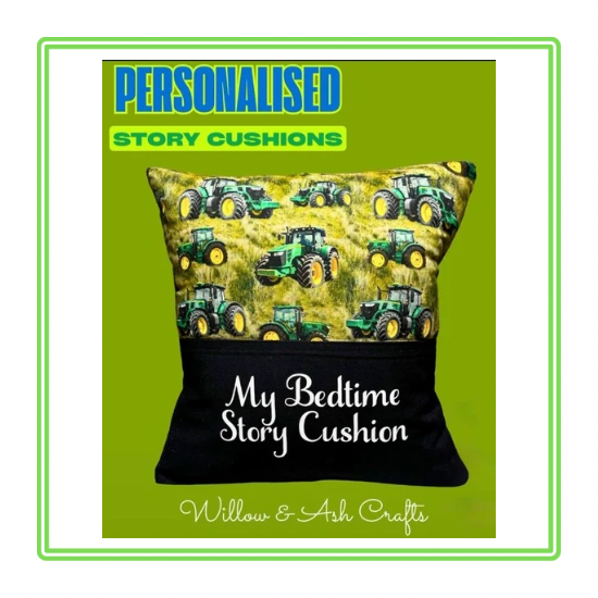 Tractor Fans Children's Story Cushion