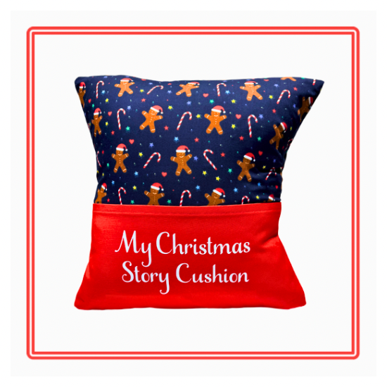 Gingerbread Man Children’s Christmas Story Cushion