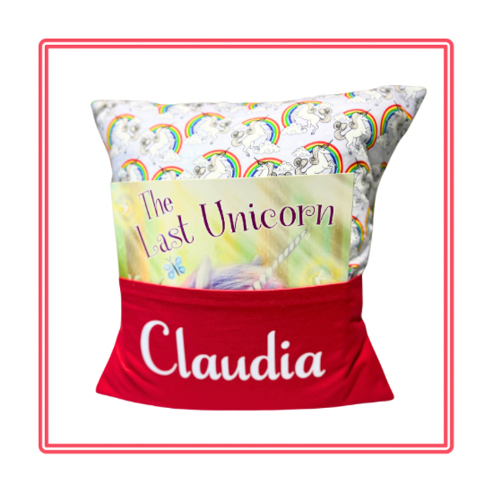 Rainbow Unicorns Children's Story Cushion