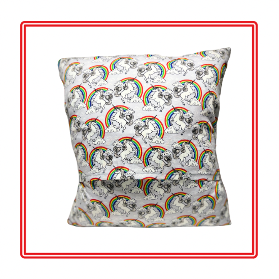 Rainbow Unicorns Children's Story Cushion