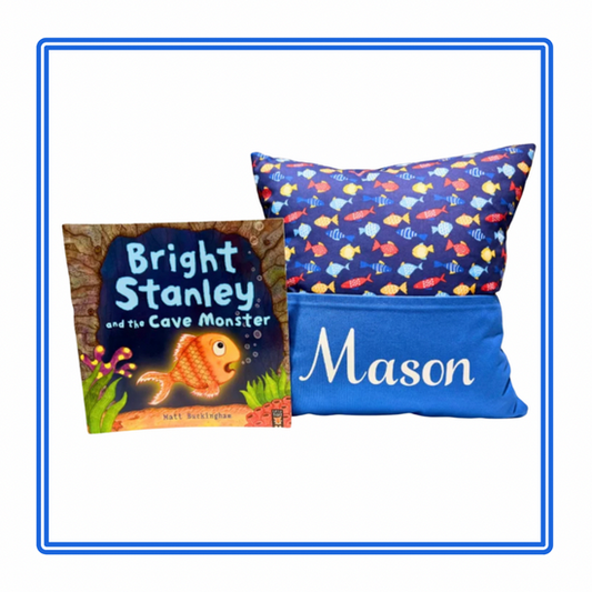 Little Fishes Children's Story Cushion