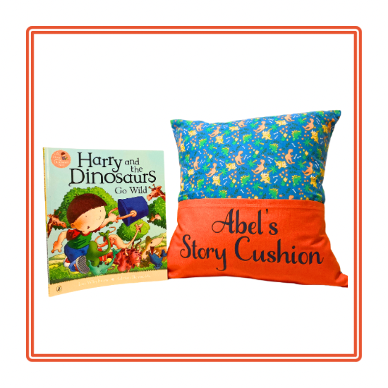 Mini Dinos Children's Story Cushion
