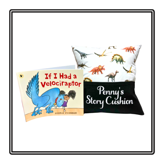 Dinosaur Children's Story Cushion