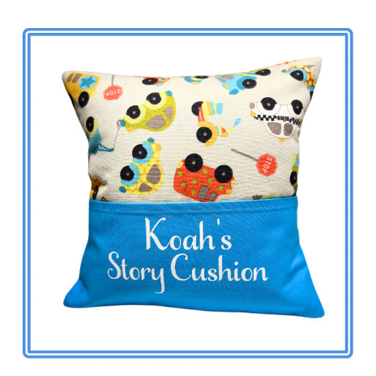 Toy Cars Children's Story Cushion