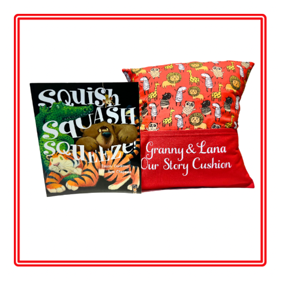 On Safari Children's Story Cushion